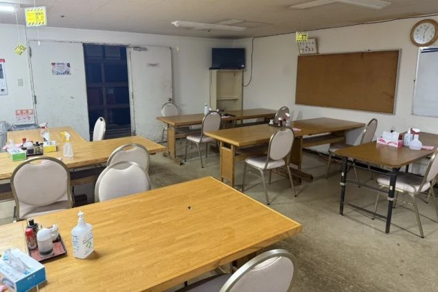 リゾートバイトの寮生活で利用出来る従業員食堂の画像。