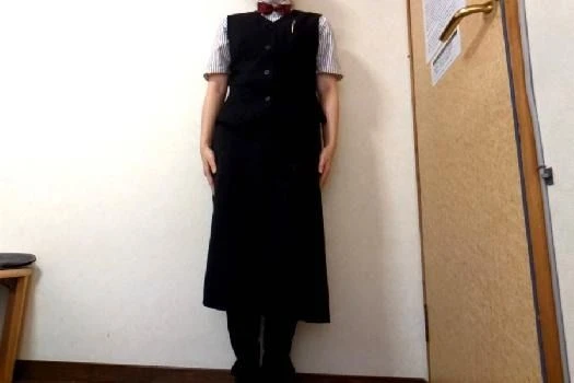旅館やホテルでの配膳スタッフの制服。シャツと蝶ネクタイで、清潔感と品の良さをアピール。