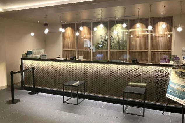 ワクトリ社員が撮影した施設のフロント写真。