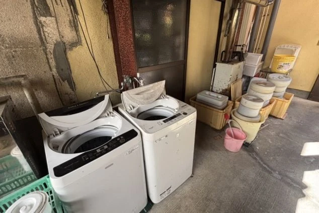 共用の洗濯機です