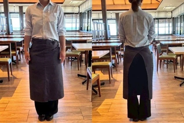 レストランのリゾートバイトの制服(男女同じ)