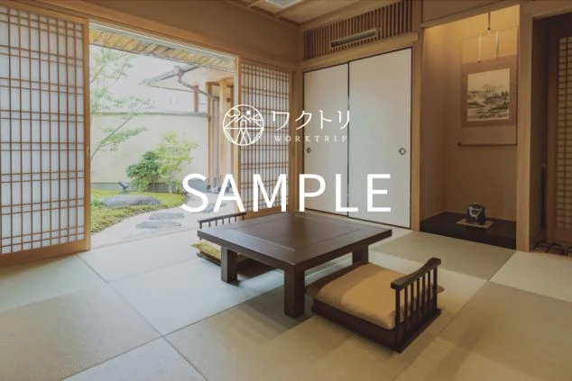 リゾートバイトの個室寮の部屋のイメージ画像。