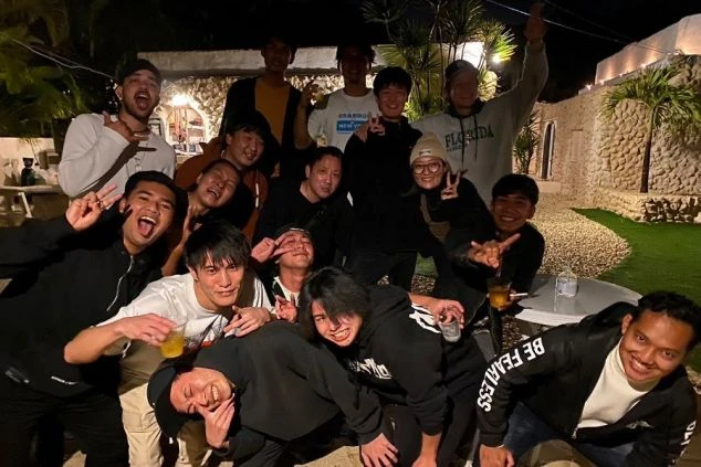 ワクトリでリゾートバイトするスタッフが撮影した、スタッフの集合社員。