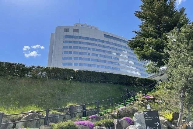北海道のホテル外観画像。