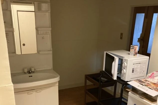 リゾートバイトする人が住む寮・洗面台