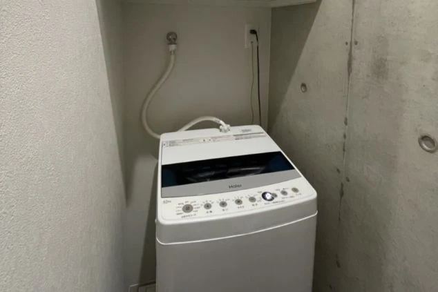 リゾートバイト寮に完備された洗濯機