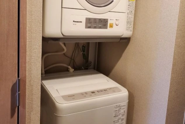 ワクトリスタッフが撮影したサンクチュアリコート琵琶湖 ベネチアンモダンリゾートでリゾートバイトする人が住み込む寮写真・洗濯機