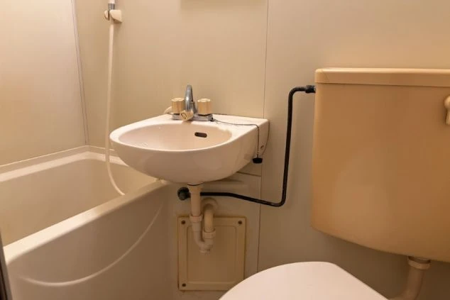 ワクトリからリゾートバイトする人が住み込む個室寮内のトイレの画像