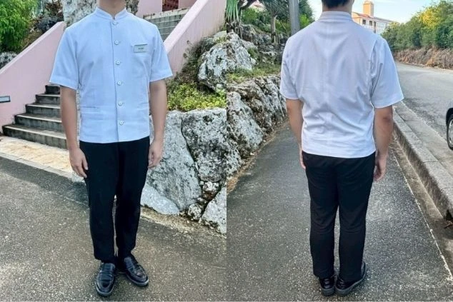 リゾートバイトのフロントの制服(男女同じ)
