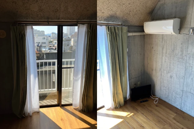 リゾートバイトの個室寮の部屋の画像