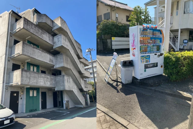 リゾートバイトの個室寮の外観画像