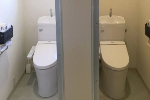 三重県鳥羽でのリゾートバイトの寮のトイレの画像。