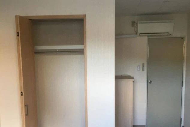 三重県鳥羽でのリゾートバイトの寮のクローゼットの画像。