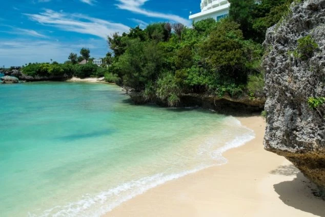 リゾートバイトの勤務先エリアにあるビーチの写真