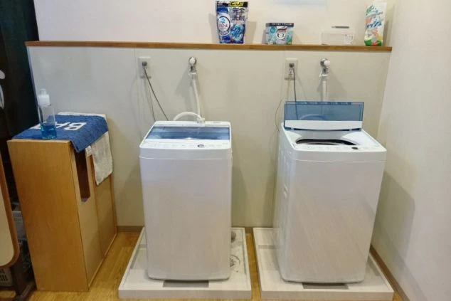 大浴場にあるシャワーと洗い場。