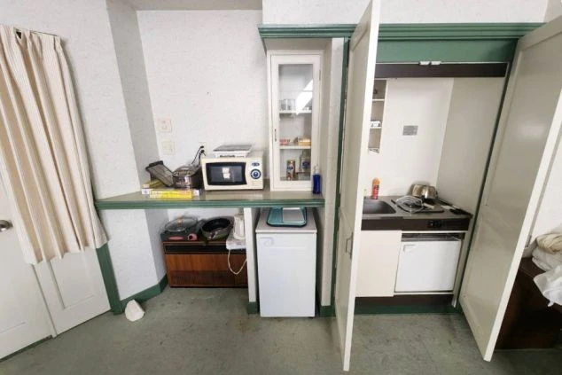 岐阜県・高山市でリゾートバイトする人の寮のキッチン設備の画像