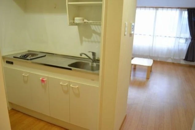 リゾートバイトの寮のキッチンの画像。