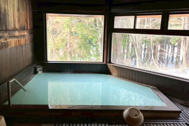 ワクトリ社員が撮影した施設の温泉の写真。