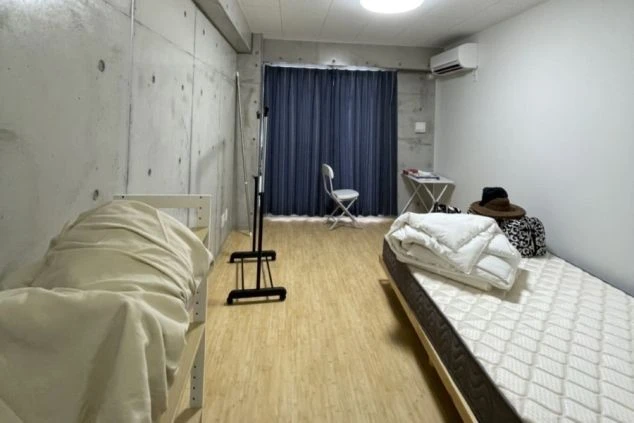 広々としたリゾートバイト寮の個室