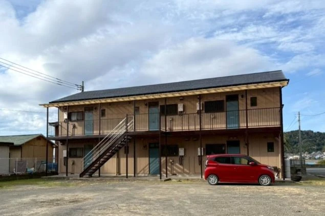 リゾートバイトの女性シェア寮の外観画像。