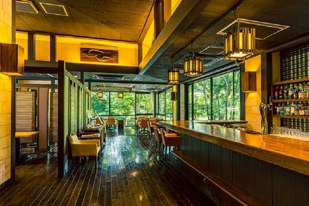 伊豆高原のホテルのレストランの写真。