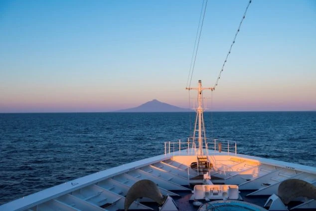 リゾートバイトで訪れる利尻島。フェリーの景色。