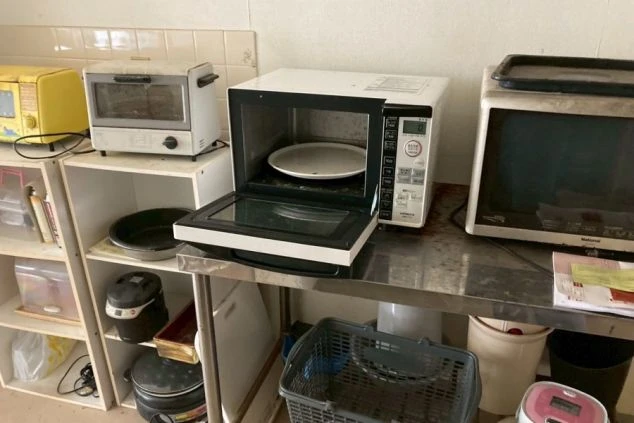 リゾートバイトの個室寮の共用設備の画像。